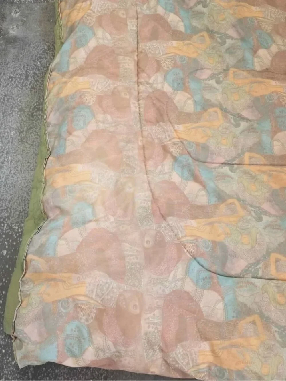 Boho Goddess Comforter Bedding in Soft Teal and Sandy Beige